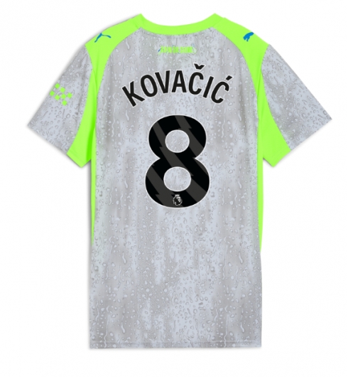 Manchester City Mateo Kovacic #8 Tredjedrakt Dame 2025-26 Kortermet Manchester City Mateo Kovacic #8 Tredjedrakt Dame 2025-26 Kortermet