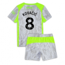 Manchester City Mateo Kovacic #8 Tredjedraktsett Barn 2025-26 Kortermet (+ Korte bukser)
