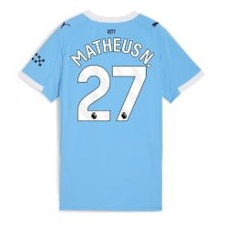 Manchester City Matheus Nunes #27 Hjemmedrakt Dame 2025-26 Kortermet