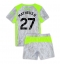 Manchester City Matheus Nunes #27 Tredjedraktsett Barn 2025-26 Kortermet (+ Korte bukser)
