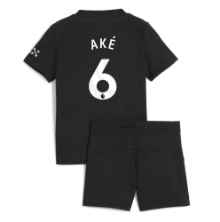 Manchester City Nathan Ake #6 Bortedraktsett Barn 2025-26 Kortermet (+ Korte bukser)