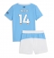 Manchester City Nico Gonzalez #14 Hjemmedraktsett Barn 2025-26 Kortermet (+ Korte bukser)