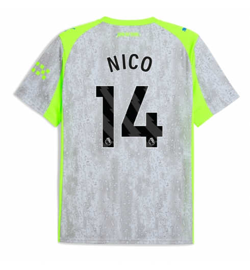 Manchester City Nico Gonzalez #14 Tredjedrakt 2025-26 Kortermet Manchester City Nico Gonzalez #14 Tredjedrakt 2025-26 Kortermet
