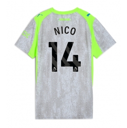 Manchester City Nico Gonzalez #14 Tredjedrakt Dame 2025-26 Kortermet
