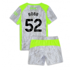 Manchester City Oscar Bobb #52 Tredjedraktsett Barn 2025-26 Kortermet (+ Korte bukser)