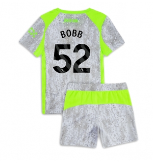 Manchester City Oscar Bobb #52 Tredjedraktsett Barn 2025-26 Kortermet (+ Korte bukser)