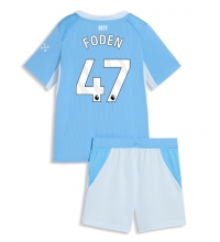Manchester City Phil Foden #47 Hjemmedraktsett Barn 2026-27 Kortermet (+ Korte bukser)