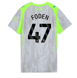 Manchester City Phil Foden #47 Tredjedrakt Dame 2025-26 Kortermet