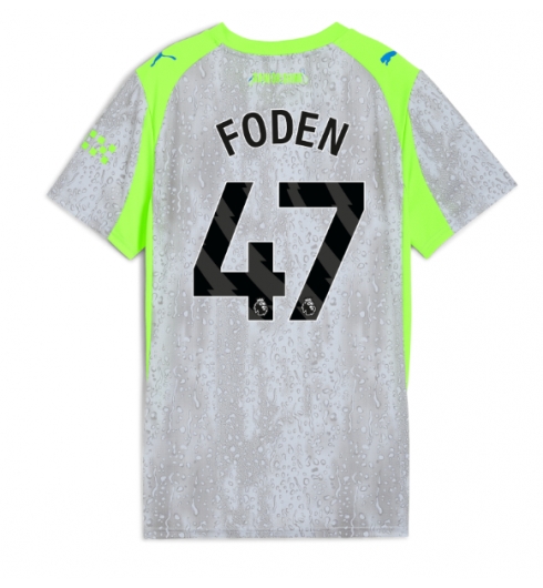 Manchester City Phil Foden #47 Tredjedrakt Dame 2025-26 Kortermet Manchester City Phil Foden #47 Tredjedrakt Dame 2025-26 Kortermet