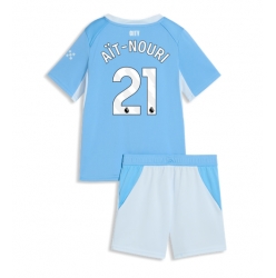 Manchester City Rayan Ait-Nouri #21 Hjemmedraktsett Barn 2026-27 Kortermet (+ Korte bukser)