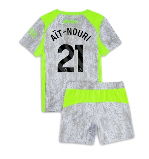 Manchester City Rayan Ait-Nouri #21 Tredjedraktsett Barn 2025-26 Kortermet (+ Korte bukser)