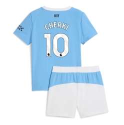 Manchester City Rayan Cherki #10 Hjemmedraktsett Barn 2025-26 Kortermet (+ Korte bukser)