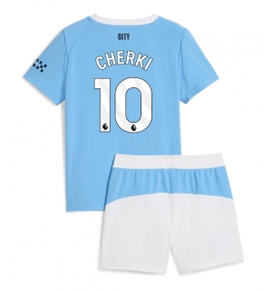 Manchester City Rayan Cherki #10 Hjemmedraktsett Barn 2025-26 Kortermet (+ Korte bukser)