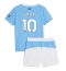 Manchester City Rayan Cherki #10 Hjemmedraktsett Barn 2025-26 Kortermet (+ Korte bukser)