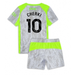 Manchester City Rayan Cherki #10 Tredjedraktsett Barn 2025-26 Kortermet (+ Korte bukser)