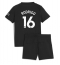 Manchester City Rodri Hernandez #16 Bortedraktsett Barn 2025-26 Kortermet (+ Korte bukser)