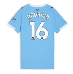 Manchester City Rodri Hernandez #16 Hjemmedrakt Dame 2025-26 Kortermet