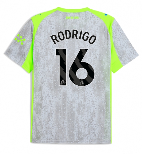 Manchester City Rodri Hernandez #16 Tredjedrakt 2025-26 Kortermet Manchester City Rodri Hernandez #16 Tredjedrakt 2025-26 Kortermet