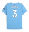 Manchester City Ruben Dias #3 Hjemmedrakt 2025-26 Kortermet