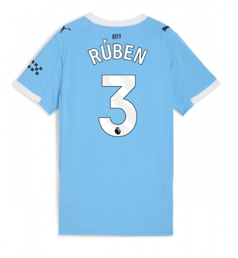 Manchester City Ruben Dias #3 Hjemmedrakt Dame 2025-26 Kortermet Manchester City Ruben Dias #3 Hjemmedrakt Dame 2025-26 Kortermet