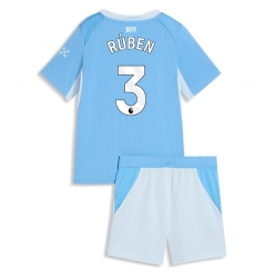 Manchester City Ruben Dias #3 Hjemmedraktsett Barn 2026-27 Kortermet (+ Korte bukser)