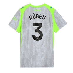 Manchester City Ruben Dias #3 Tredjedrakt Dame 2025-26 Kortermet