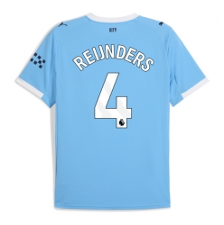 Manchester City Tijjani Reijnders #4 Hjemmedrakt 2025-26 Kortermet