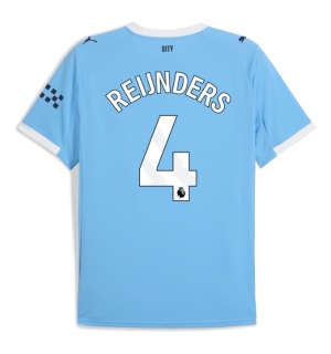 Manchester City Tijjani Reijnders #4 Hjemmedrakt 2025-26 Kortermet