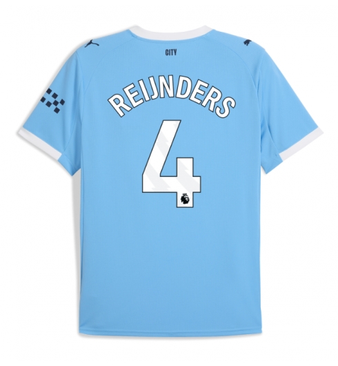 Manchester City Tijjani Reijnders #4 Hjemmedrakt 2025-26 Kortermet Manchester City Tijjani Reijnders #4 Hjemmedrakt 2025-26 Kortermet