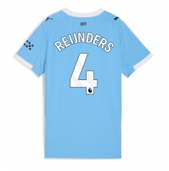 Manchester City Tijjani Reijnders #4 Hjemmedrakt Dame 2025-26 Kortermet