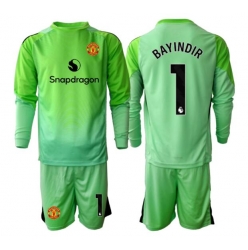 Manchester United Altay Bayindir #1 Keeper Tredjedraktsett Barn 2025-26 Langermet (+ Korte bukser)