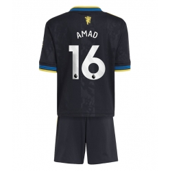Manchester United Amad Diallo #16 Tredjedraktsett Barn 2025-26 Kortermet (+ Korte bukser)