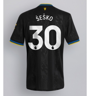 Manchester United Benjamin Sesko #30 Tredjedrakt 2025-26 Kortermet
