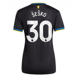 Manchester United Benjamin Sesko #30 Tredjedrakt Dame 2025-26 Kortermet