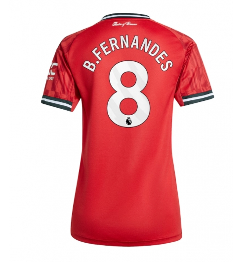 Manchester United Bruno Fernandes #8 Hjemmedrakt Dame 2025-26 Kortermet Manchester United Bruno Fernandes #8 Hjemmedrakt Dame 2025-26 Kortermet