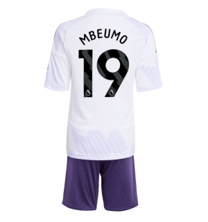 Manchester United Bryan Mbeumo #19 Bortedraktsett Barn 2025-26 Kortermet (+ Korte bukser)