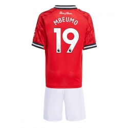 Manchester United Bryan Mbeumo #19 Hjemmedraktsett Barn 2025-26 Kortermet (+ Korte bukser)