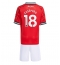 Manchester United Casemiro #18 Hjemmedraktsett Barn 2025-26 Kortermet (+ Korte bukser)