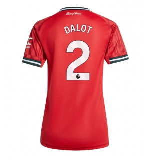 Manchester United Diogo Dalot #2 Hjemmedrakt Dame 2025-26 Kortermet