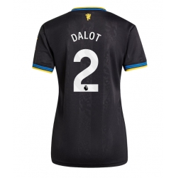 Manchester United Diogo Dalot #2 Tredjedrakt Dame 2025-26 Kortermet
