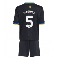 Manchester United Harry Maguire #5 Tredjedraktsett Barn 2025-26 Kortermet (+ Korte bukser)