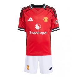Manchester United Hjemmedraktsett Barn 2025-26 Kortermet (+ Korte bukser)