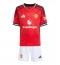 Manchester United Hjemmedraktsett Barn 2025-26 Kortermet (+ Korte bukser)