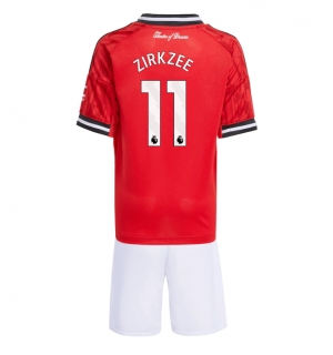 Manchester United Joshua Zirkzee #11 Hjemmedraktsett Barn 2025-26 Kortermet (+ Korte bukser)