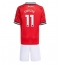 Manchester United Joshua Zirkzee #11 Hjemmedraktsett Barn 2025-26 Kortermet (+ Korte bukser)