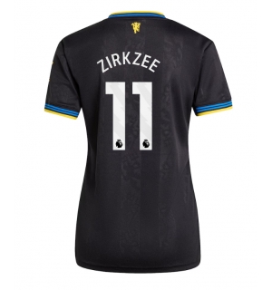 Manchester United Joshua Zirkzee #11 Tredjedrakt Dame 2025-26 Kortermet