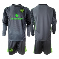 Manchester United Keeper Bortedraktsett Barn 2025-26 Langermet (+ Korte bukser)