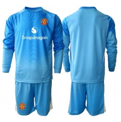 Manchester United Keeper Hjemmedraktsett Barn 2025-26 Langermet (+ Korte bukser)