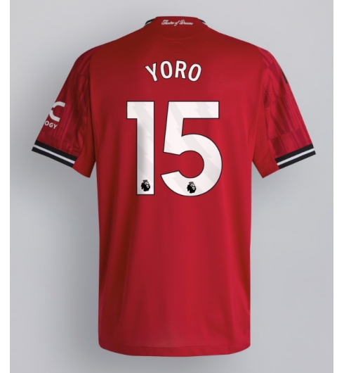 Manchester United Leny Yoro #15 Hjemmedrakt 2025-26 Kortermet Manchester United Leny Yoro #15 Hjemmedrakt 2025-26 Kortermet