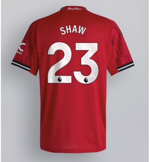 Manchester United Luke Shaw #23 Hjemmedrakt 2025-26 Kortermet Manchester United Luke Shaw #23 Hjemmedrakt 2025-26 Kortermet
